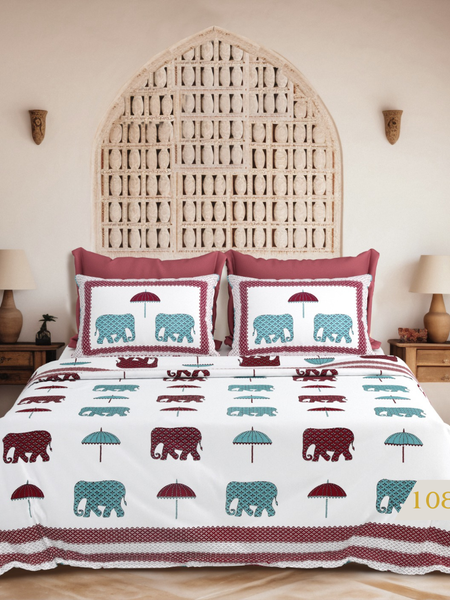 Royal Elephant Parade Bedsheet