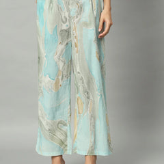 Pastel Marble Elegance – Flowy Dress