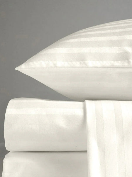 Cream Striped Bedsheet