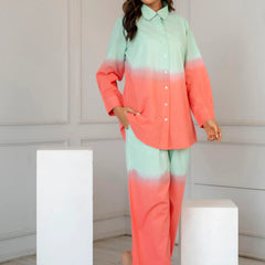 Peachy Glow Ombre Co-ord Set