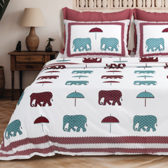 Royal Elephant Parade Bedsheet