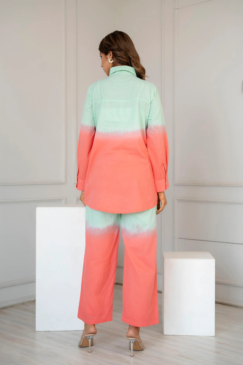 Peachy Glow Ombre Co-ord Set