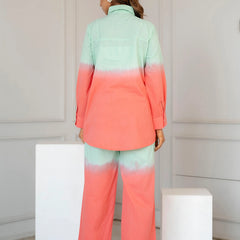 Peachy Glow Ombre Co-ord Set