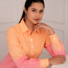 Orange Wave Ombre Co-ord Set