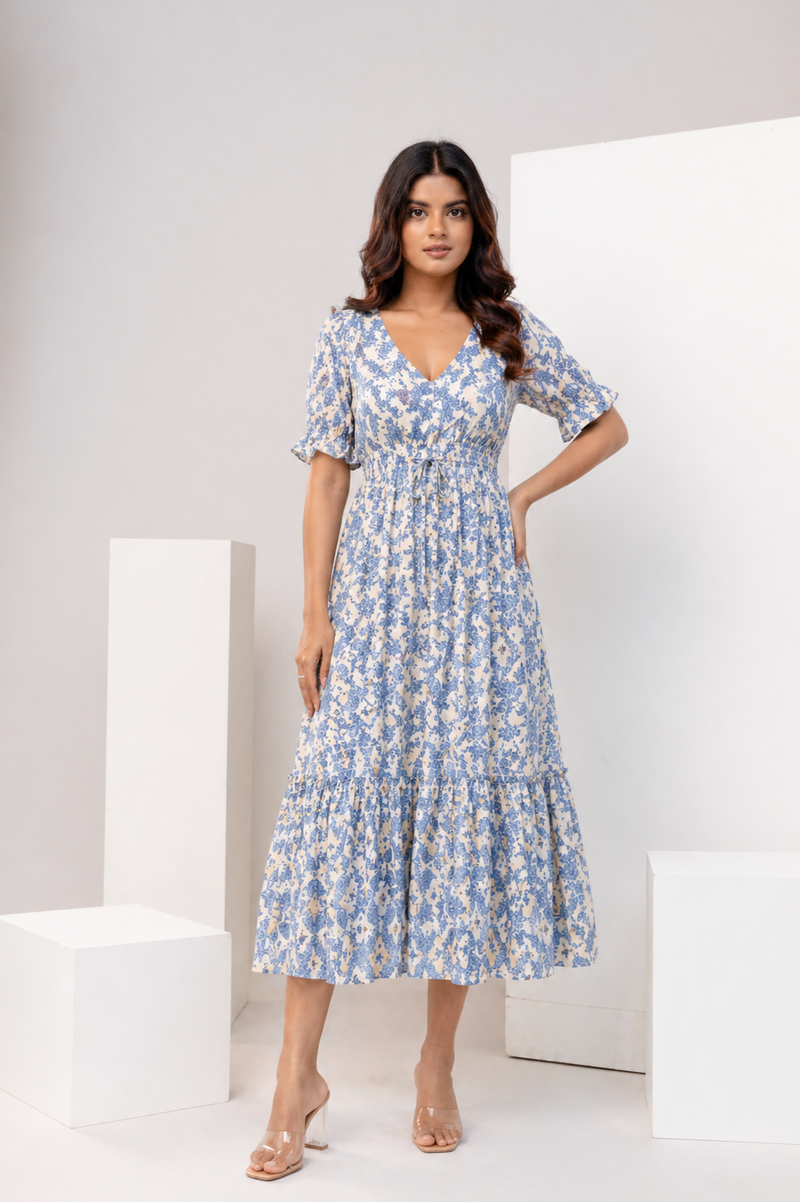 summer breeze midi dress