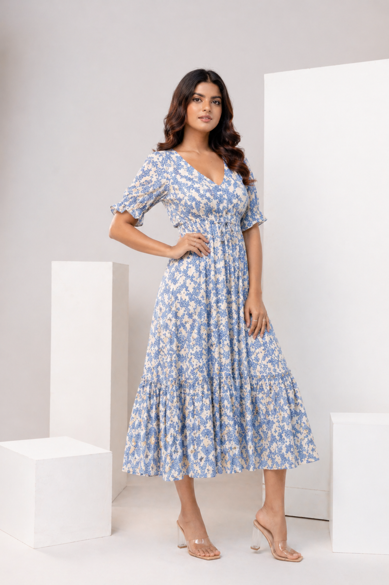summer breeze midi dress