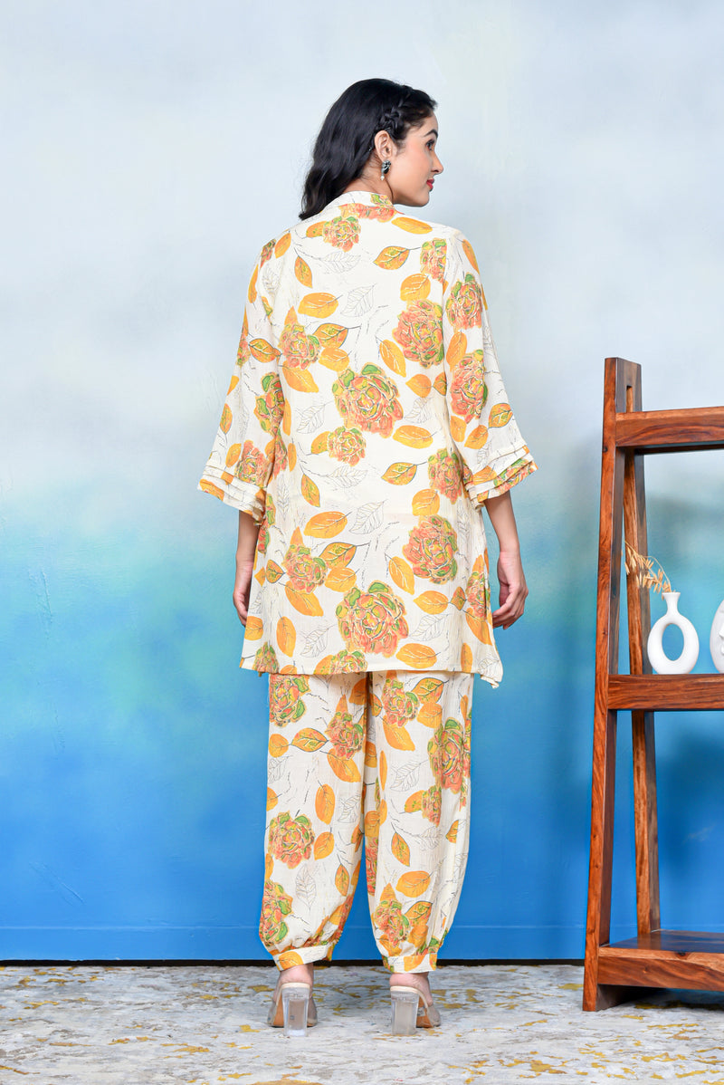 Floral Serenity Kurta Co-ord Set