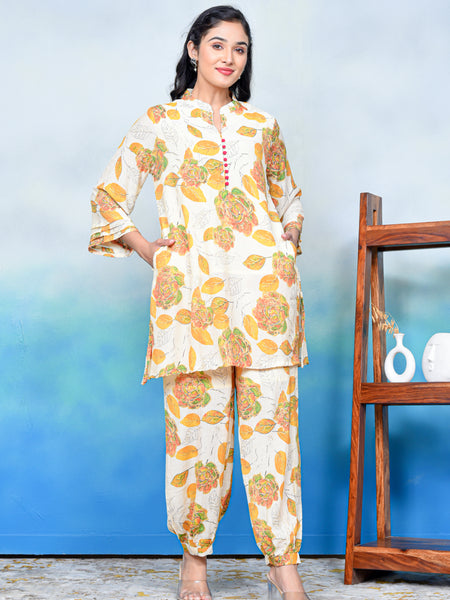 Floral Serenity Kurta Co-ord Set