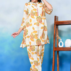 Floral Serenity Kurta Co-ord Set