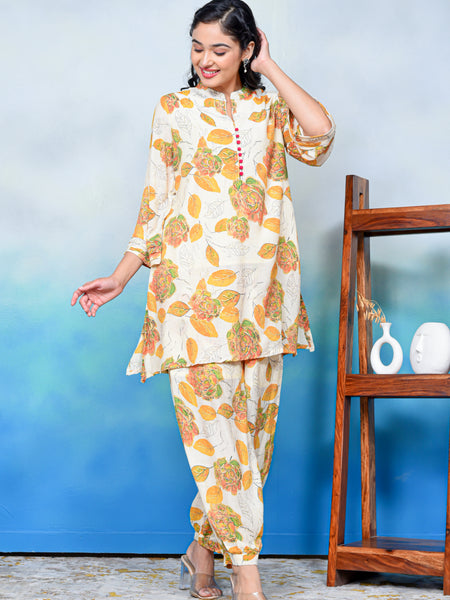 Floral Serenity Kurta Co-ord Set