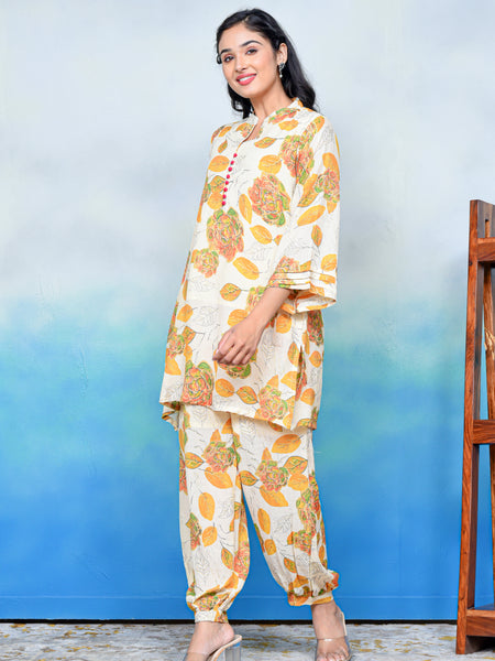 Floral Serenity Kurta Co-ord Set