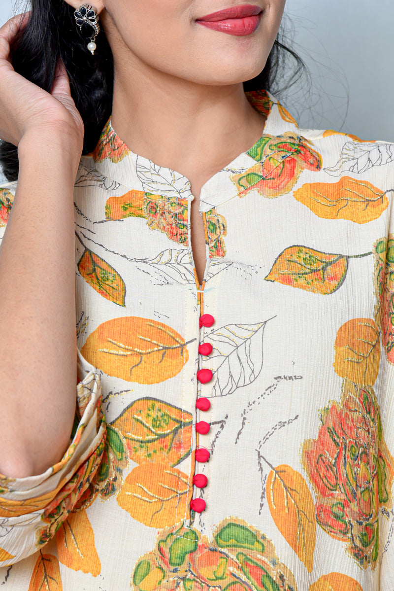 Floral Serenity Kurta Co-ord Set