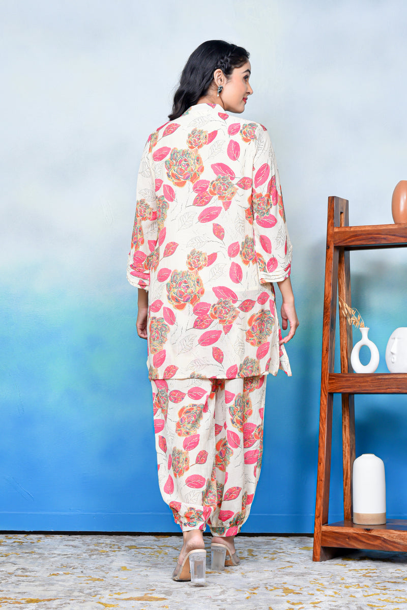 Floral Serenity Kurta Co-ord Set