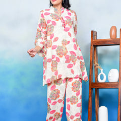Floral Serenity Kurta Co-ord Set