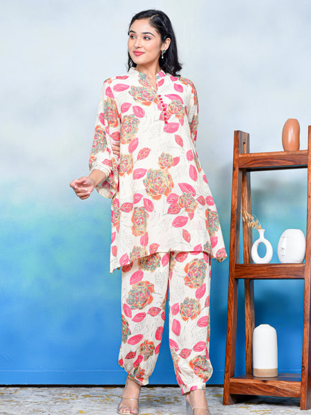 Floral Serenity Kurta Co-ord Set