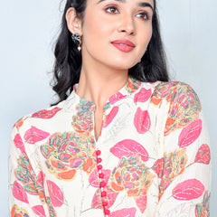 Floral Serenity Kurta Co-ord Set