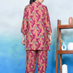 Floral Serenity Kurta Co-ord Set