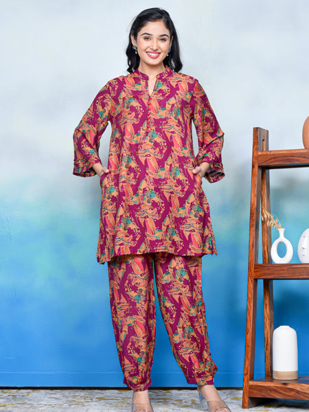 Floral Serenity Kurta Co-ord Set