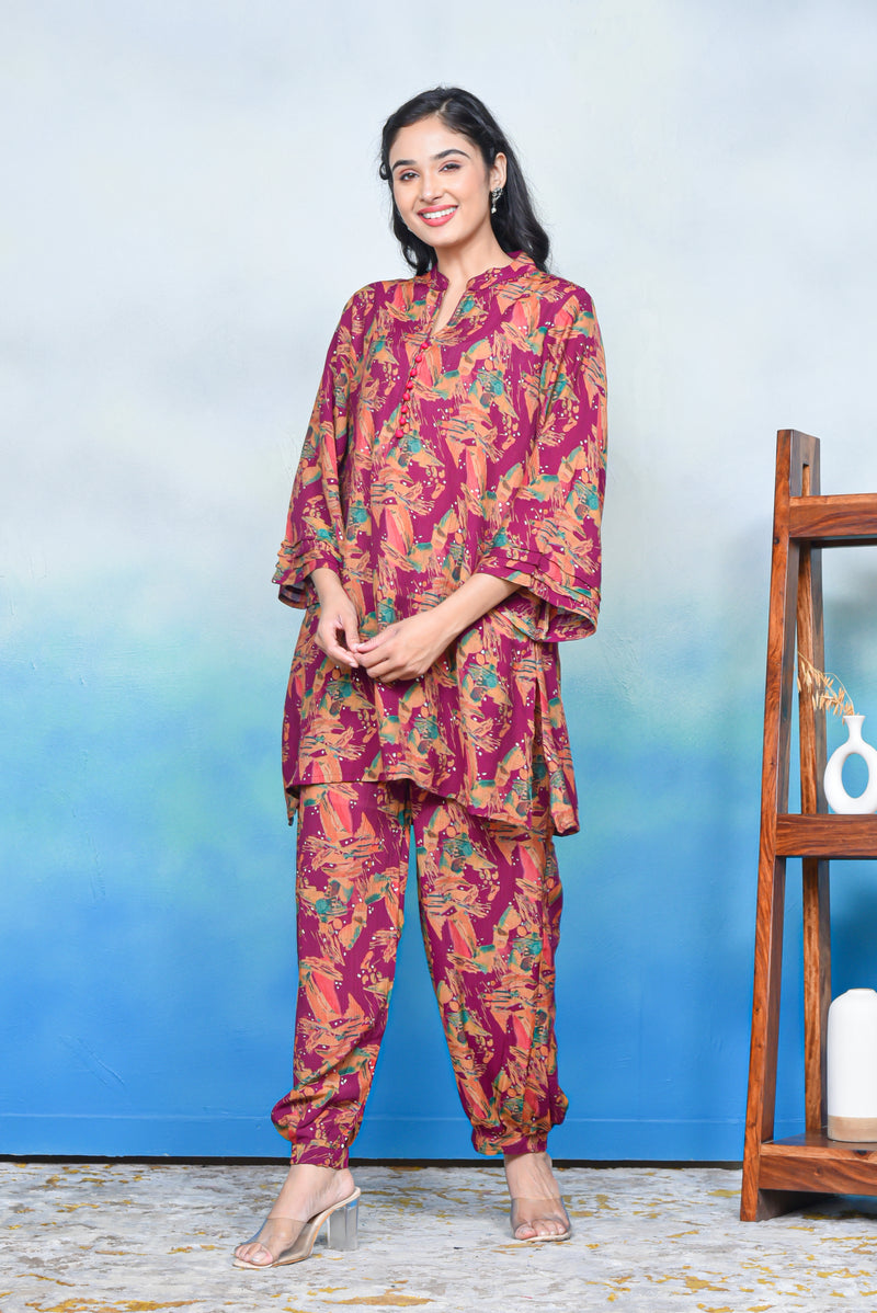 Floral Serenity Kurta Co-ord Set