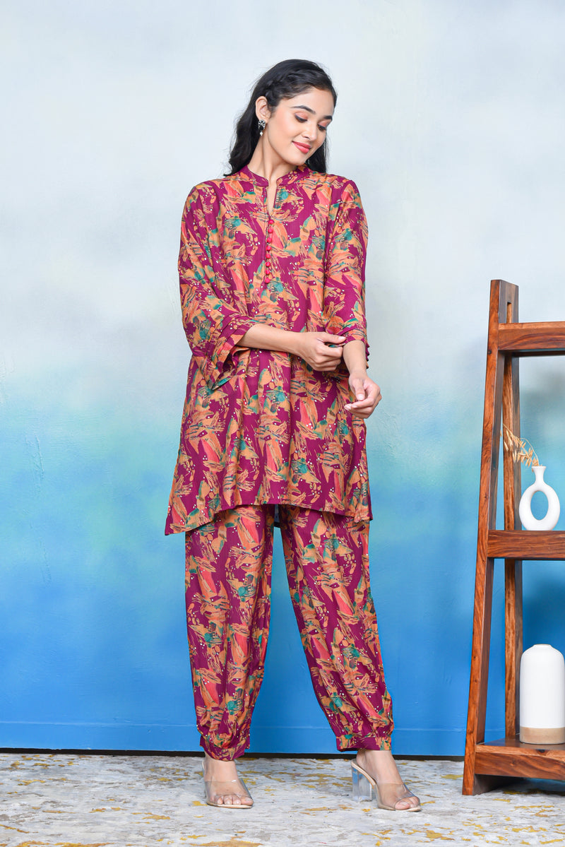 Floral Serenity Kurta Co-ord Set