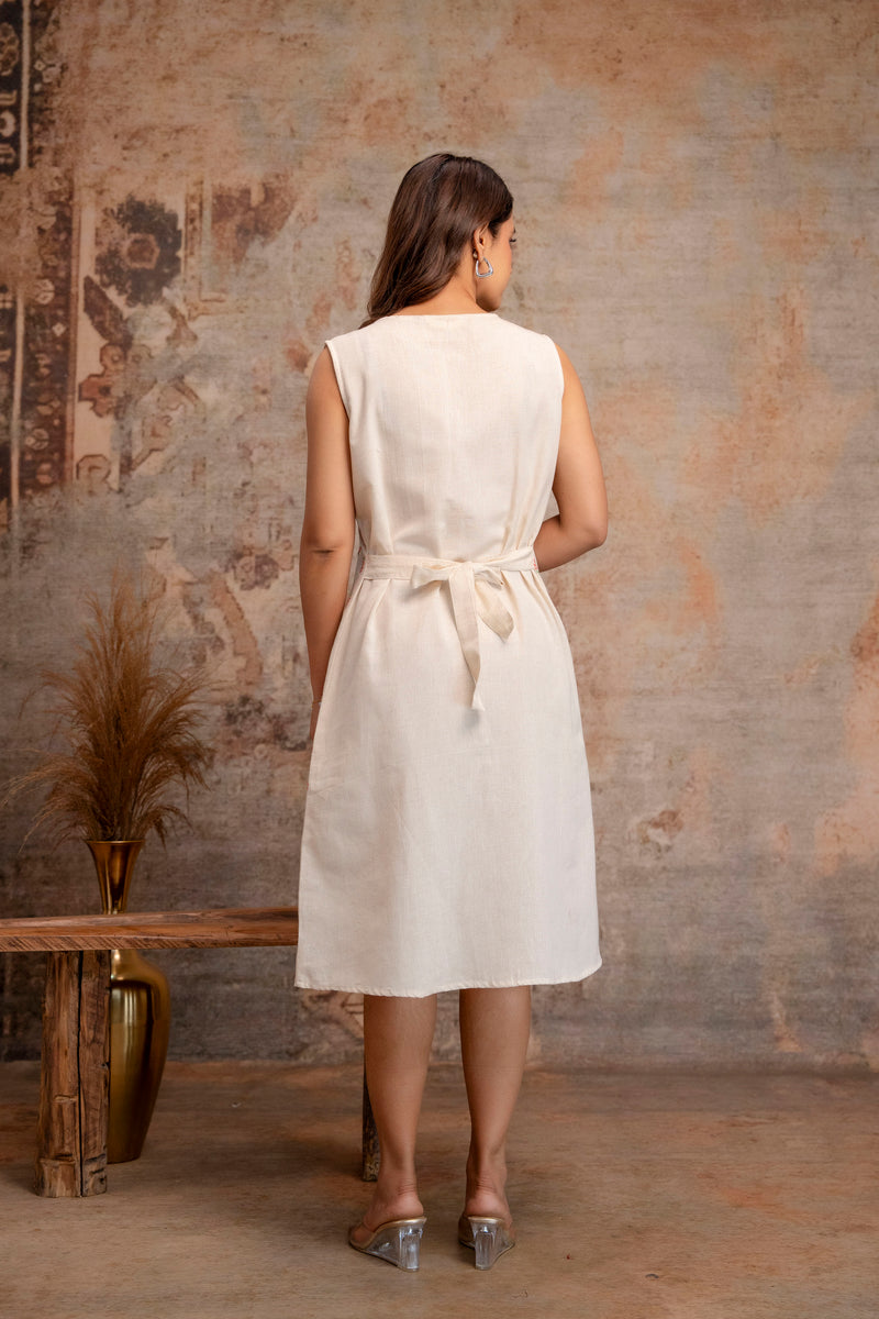 Blush Fern Button-Down Dress