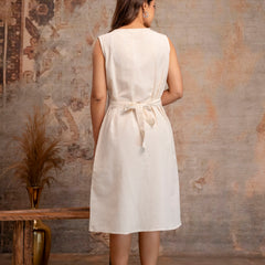 Blush Fern Button-Down Dress