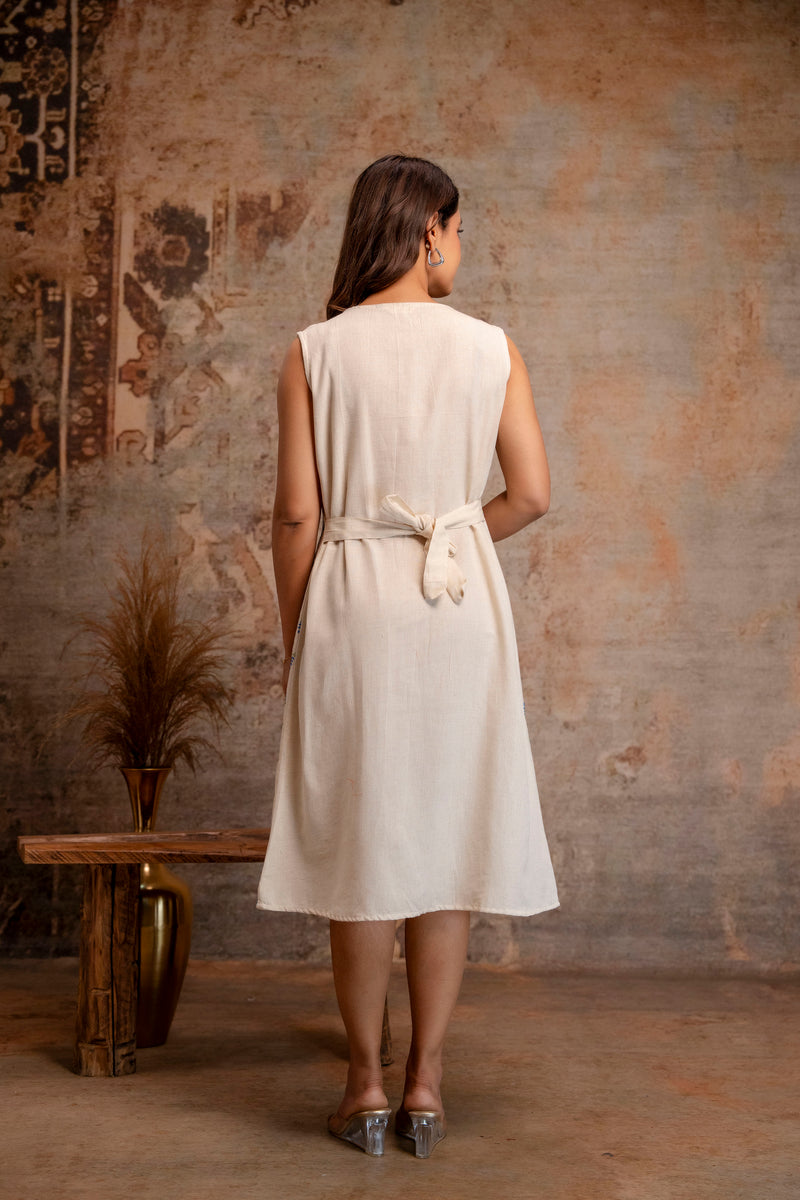 Blush Fern Button-Down Dress