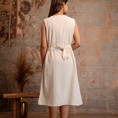 Blush Fern Button-Down Dress