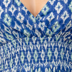 Blue Drift Strappy Midi Dress