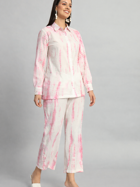 Shibori Pink Ombre Co-ord Set