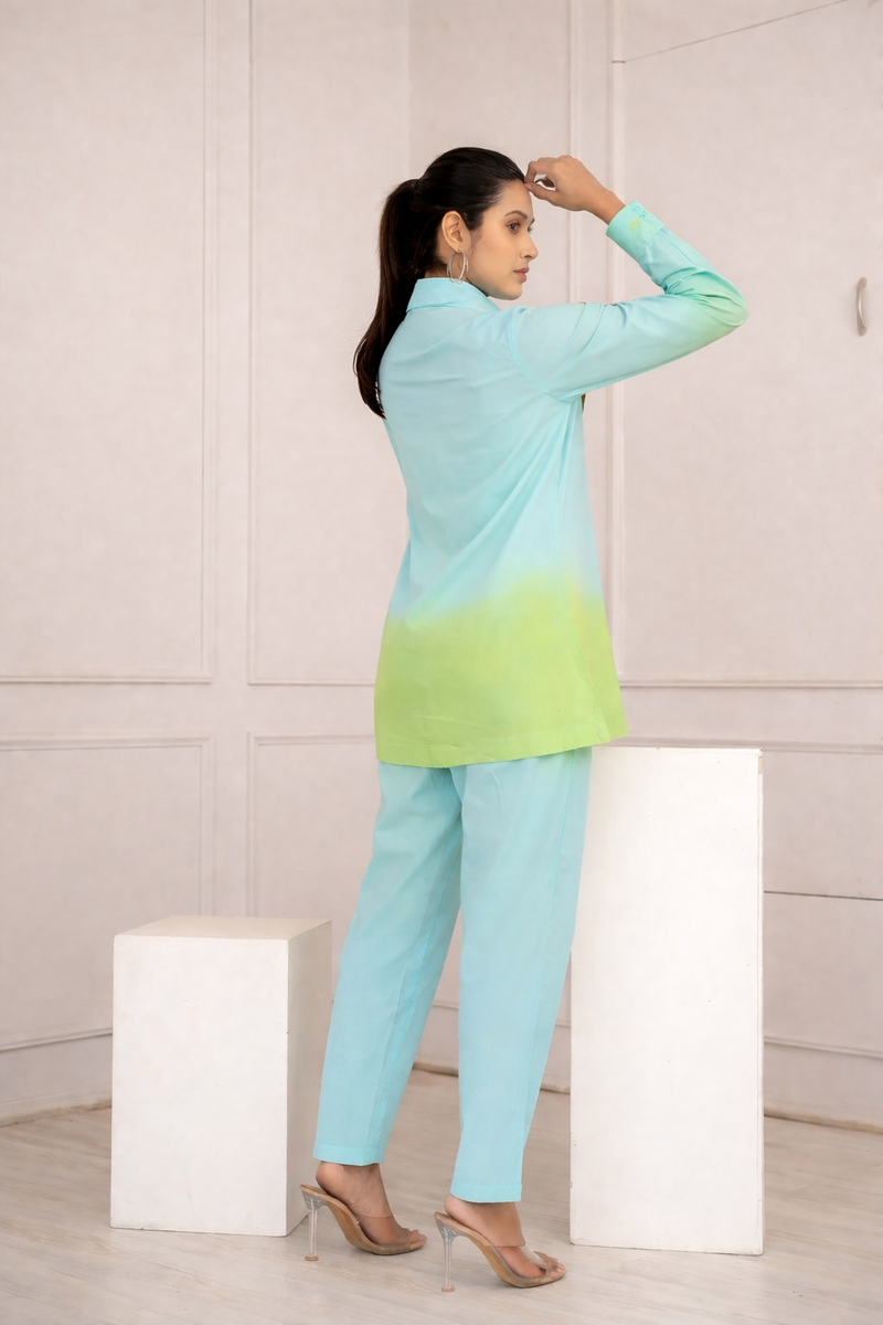 Blush Wave Ombre Co-ord Set