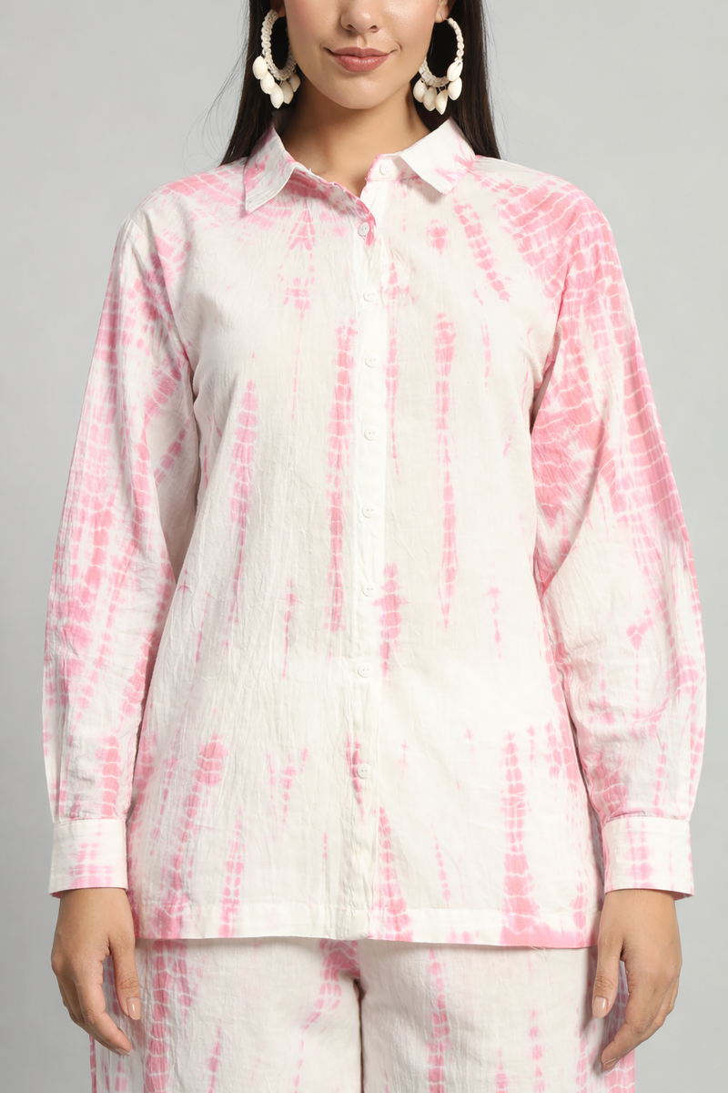 Shibori Pink Ombre Co-ord Set