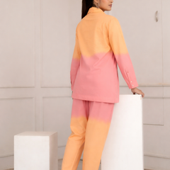 Orange Wave Ombre Co-ord Set