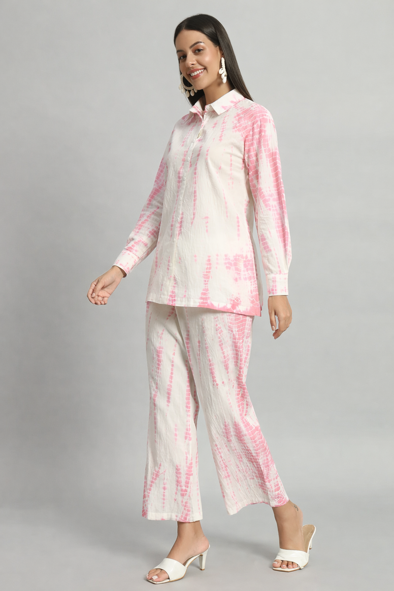 Shibori Pink Ombre Co-ord Set