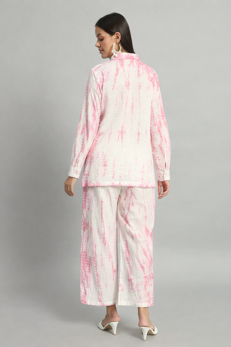 Shibori Pink Ombre Co-ord Set