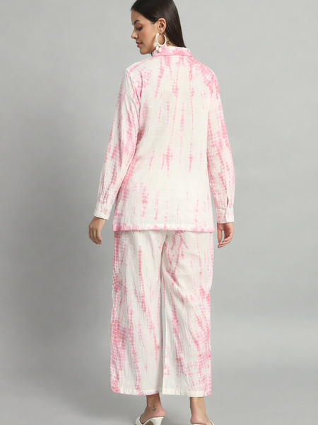 Shibori Pink Ombre Co-ord Set