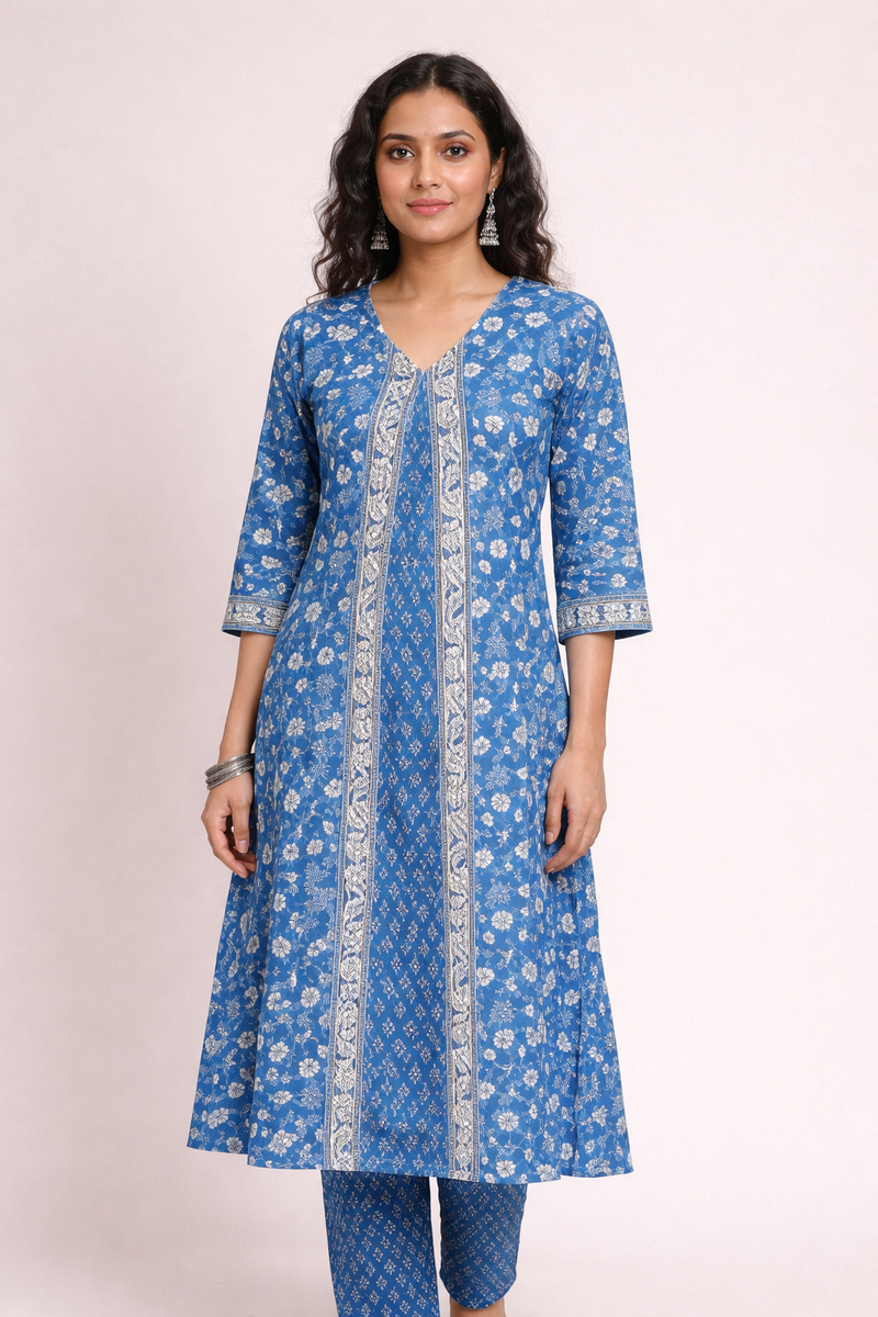 Royal Blue Kurta Set