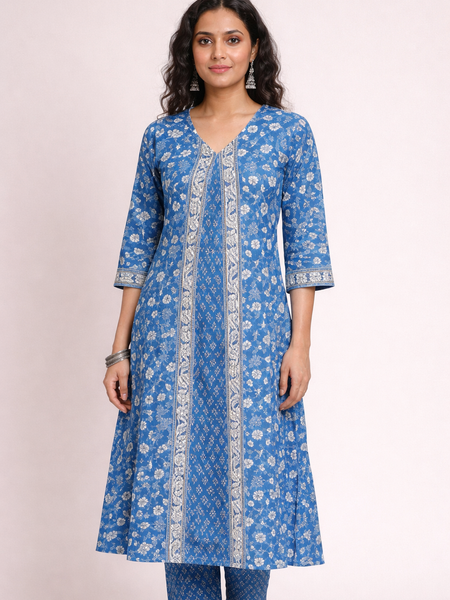 Royal Blue Kurta Set