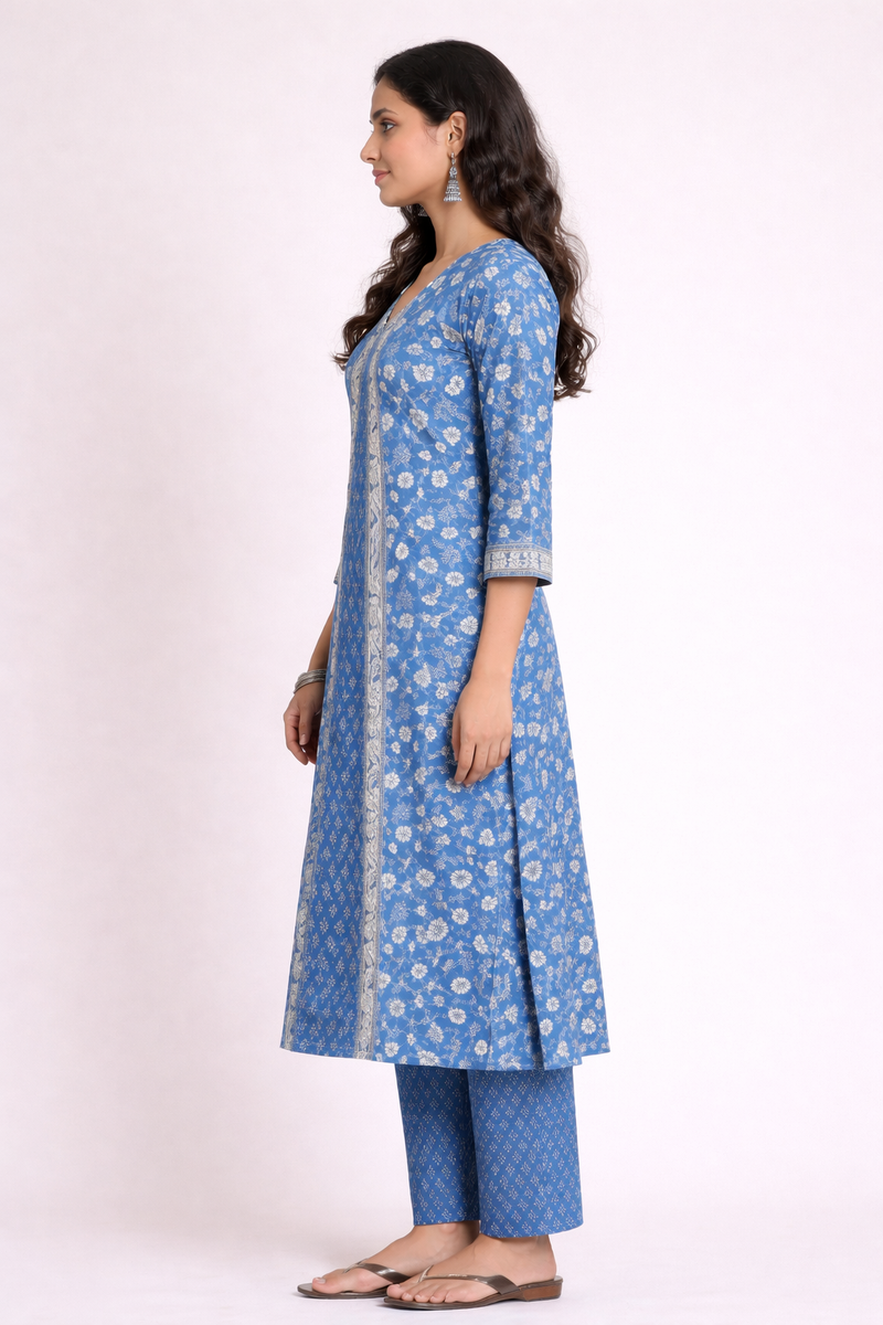 Royal Blue Kurta Set