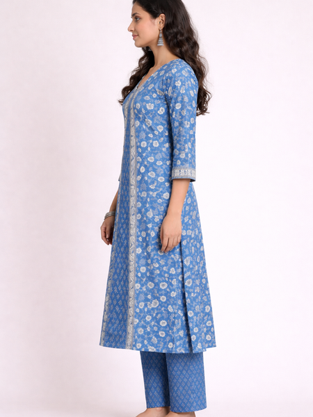 Royal Blue Kurta Set