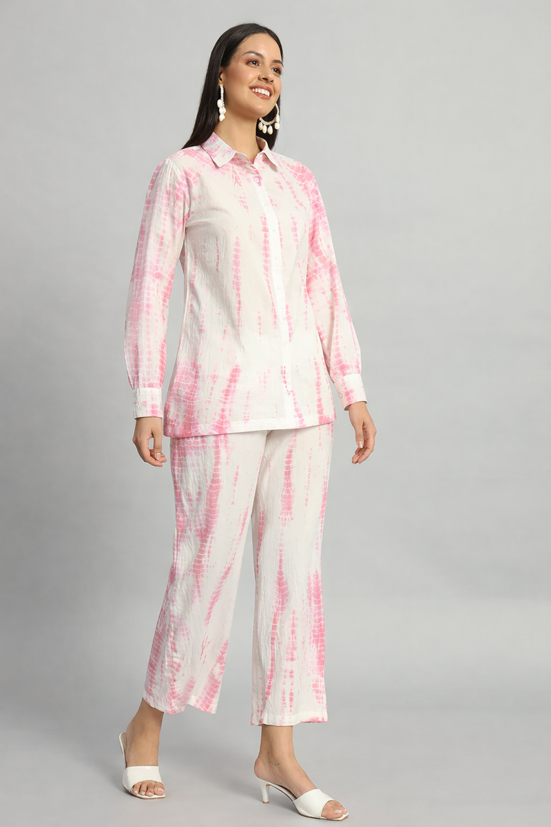 Shibori Pink Ombre Co-ord Set