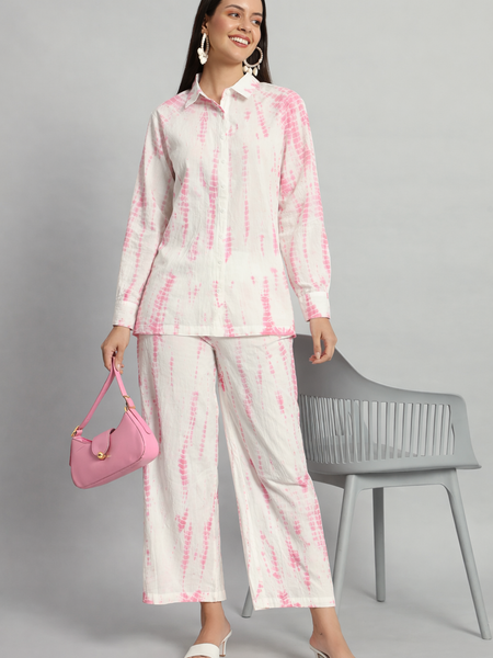 Shibori Pink Ombre Co-ord Set