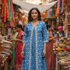 Royal Blue Kurta Set