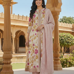 Vanaaz Cotton Printed Kurta Set