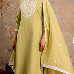 Pastel Embroidered Suit Set