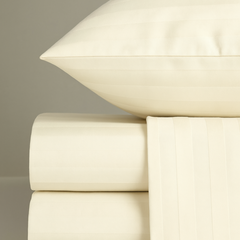 Cream Striped Bedsheet