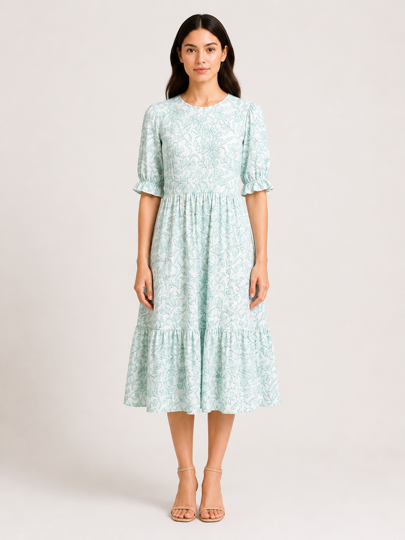 summer breeze midi dress