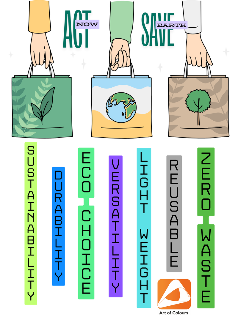 EcoCarry Cotton Utility Tote Bag