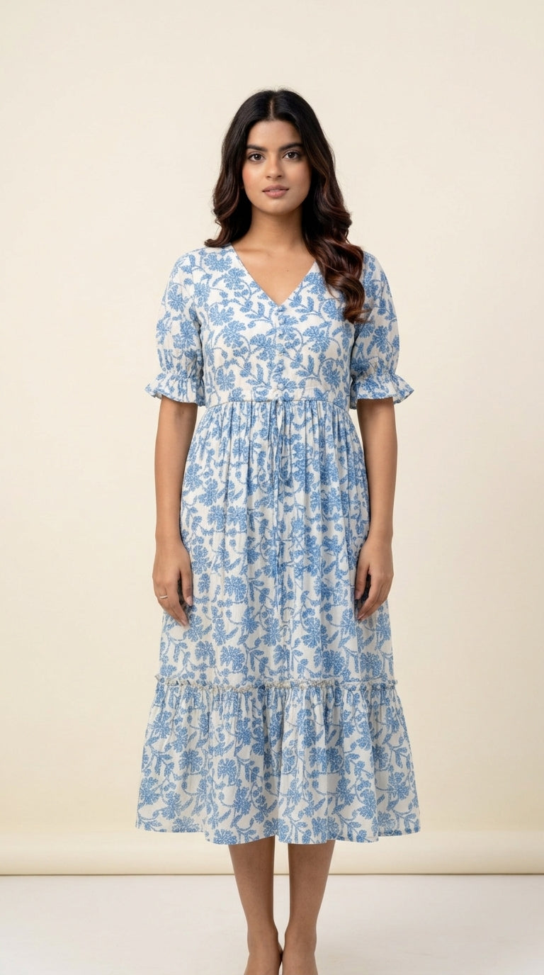 summer breeze midi dress
